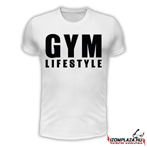 Gym lifestyle férfi póló (fehér)