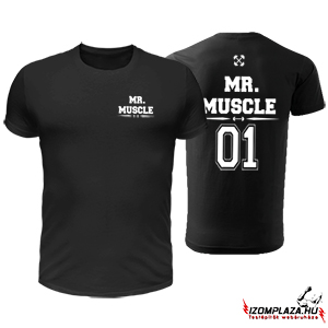Mr. Muscle fekete póló 