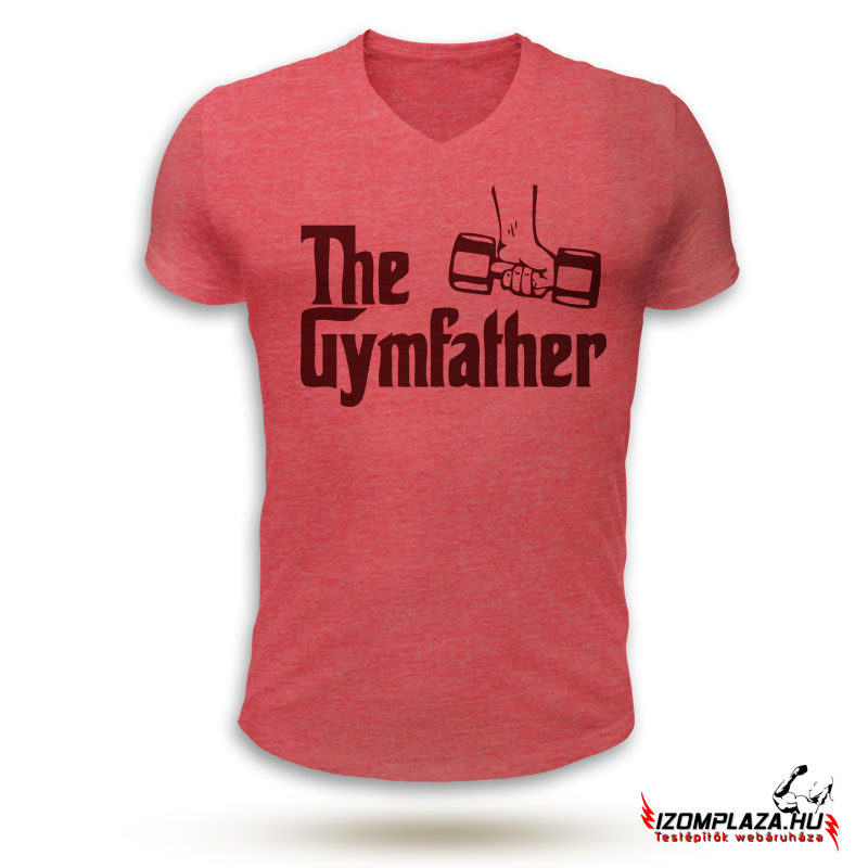 The gymfather V-nyakú póló (piros)