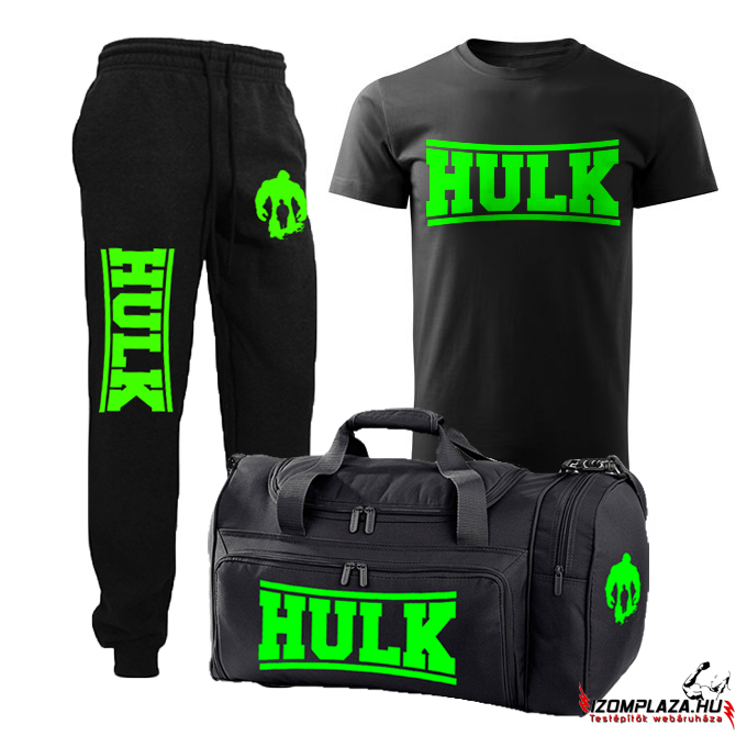 Hulk edzős szett (póló+nadrág+edzőtáska) A SZÁLLÍTÁS INGYENES 