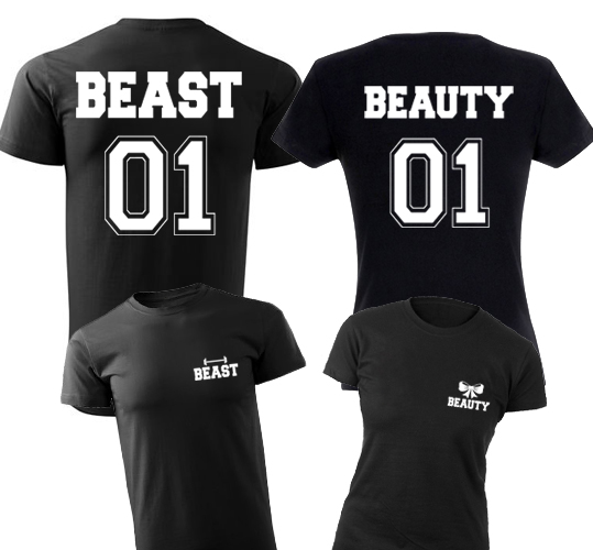 Beast & Beauty póló (fekete)