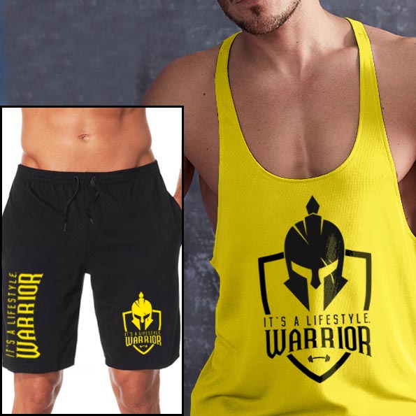 It's a lifestyle. Warrior - sárga stringer trikó + rövidnadrág 
