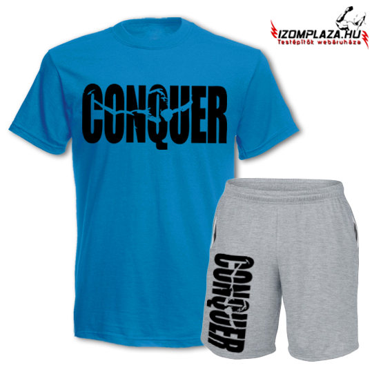 Conquer-Arnold póló-kék+rövidnadrág-szürke(a nadrág M, L méretben nem rendelhető