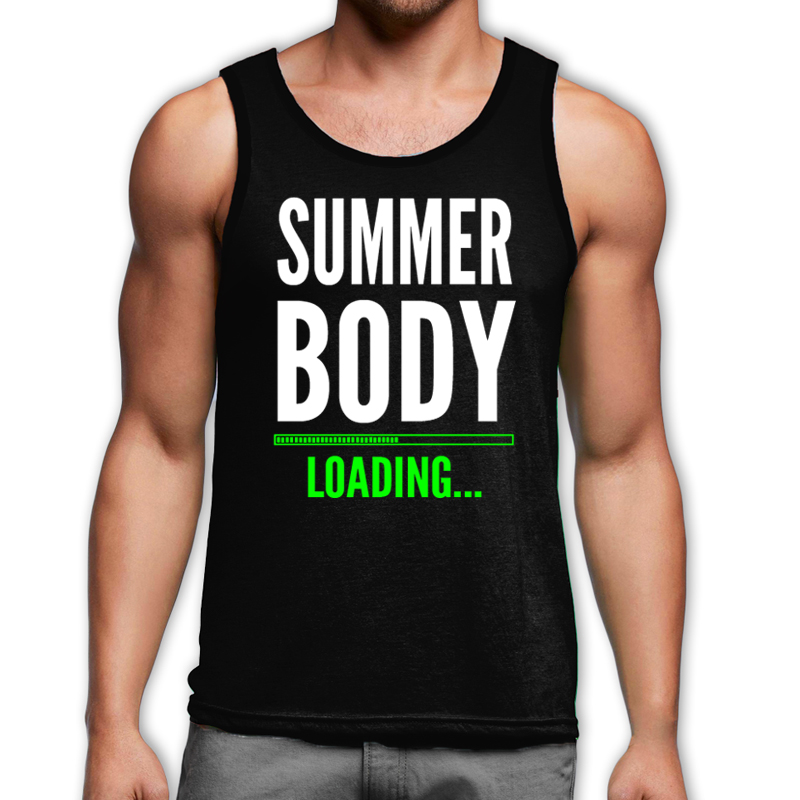 Summer body loading... (fekete trikó)