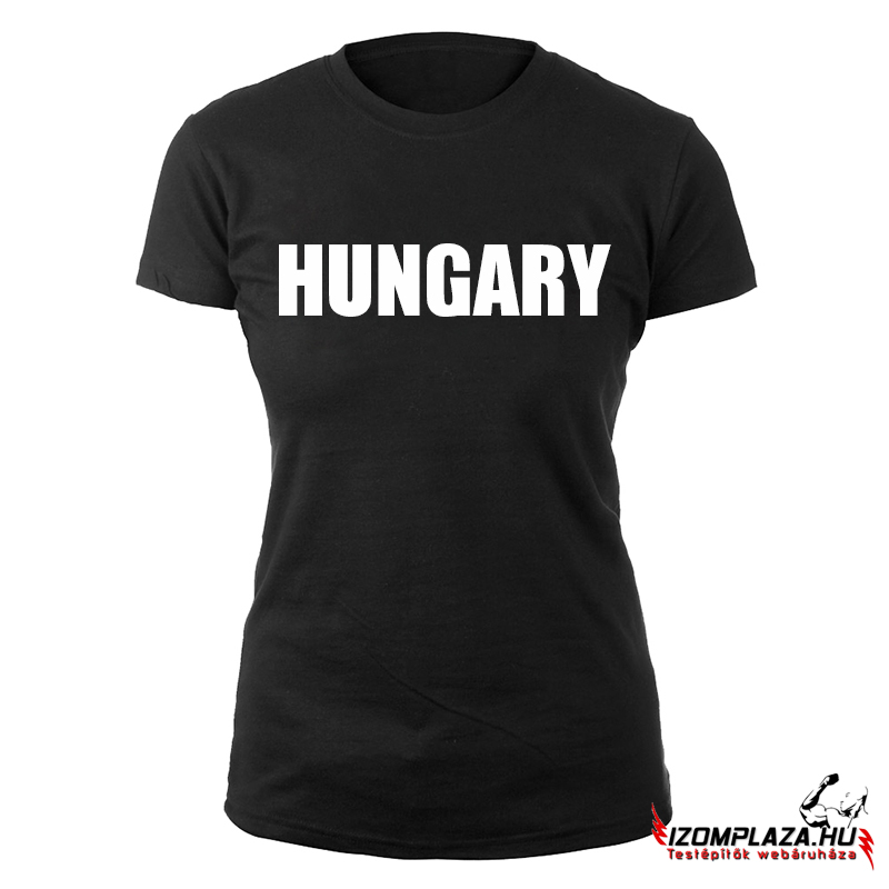 Hungary női póló (fekete)