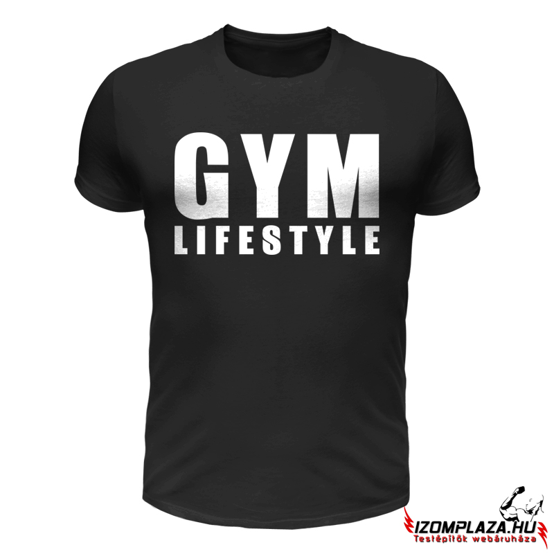 Gym lifestyle férfi póló (fekete)