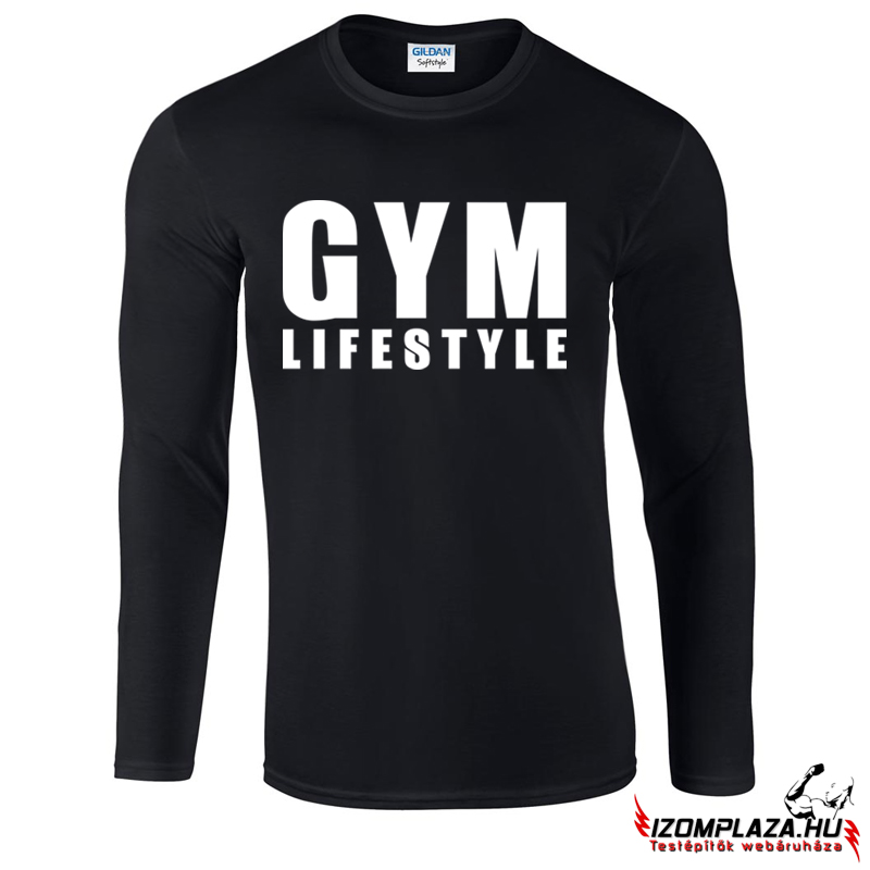 Gym lifestyle - hosszú ujjú felső (fekete)