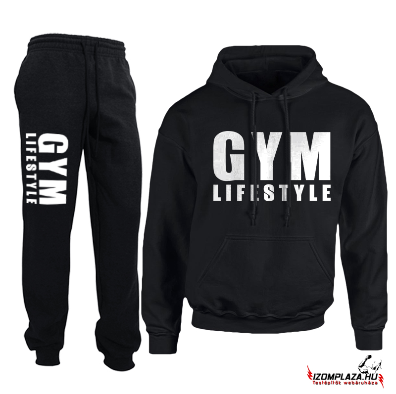 Gym lifestyle melegítő szett - fekete 