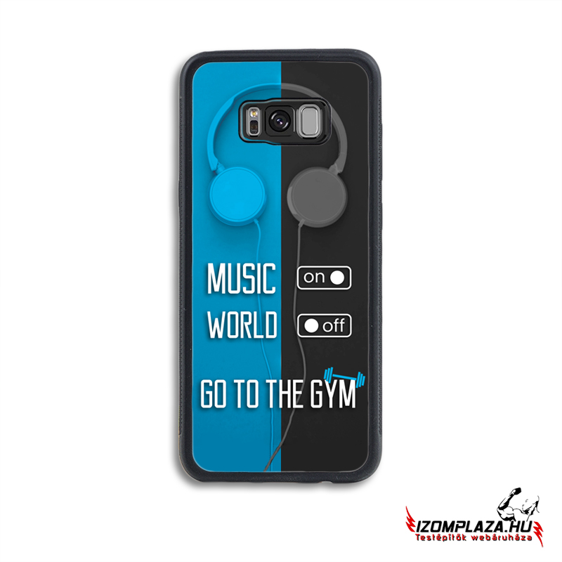 Music on, world off, go to the gym - Huawei telefontok  (kék-szürke)