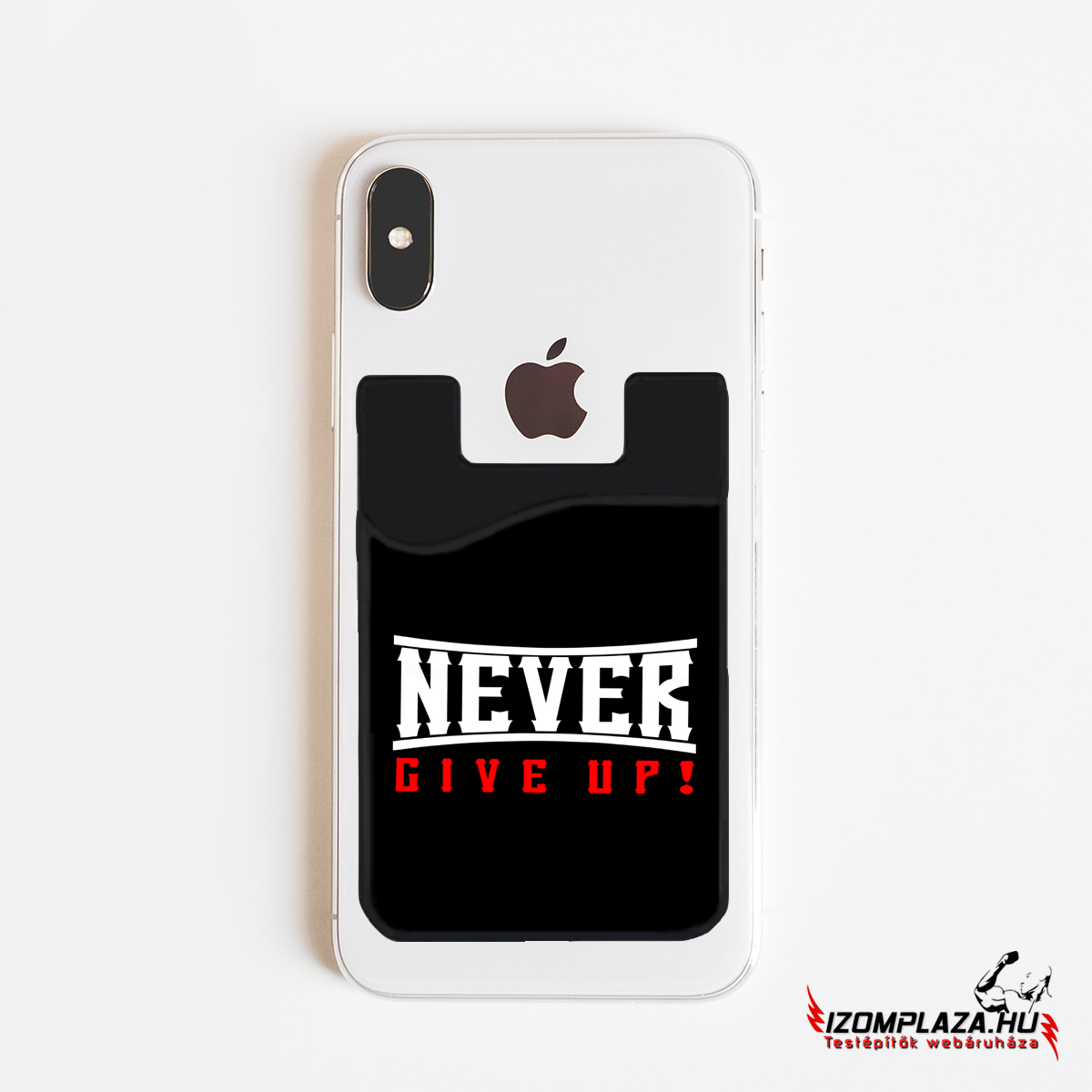 Never give up! - kártyatartó mobiltelefonra