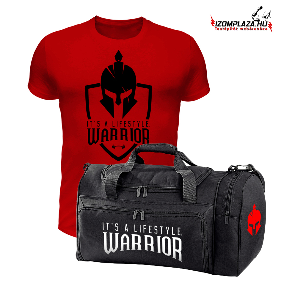 It's a lifestyle. Warrior piros póló+ edzőtáska szett 