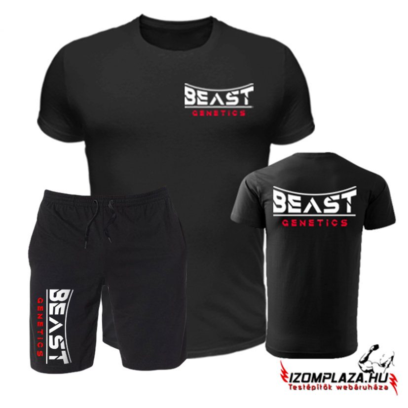 Beast genetics póló (fekete)+rövidnadrág (fekete)