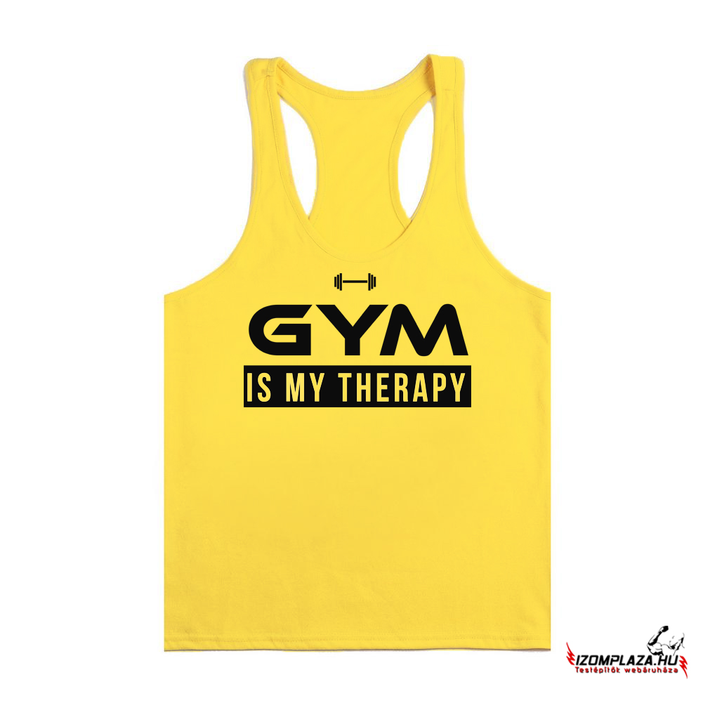 Gym is my therapy - Stringer trikó (L-es méretben nem rendelhető)
