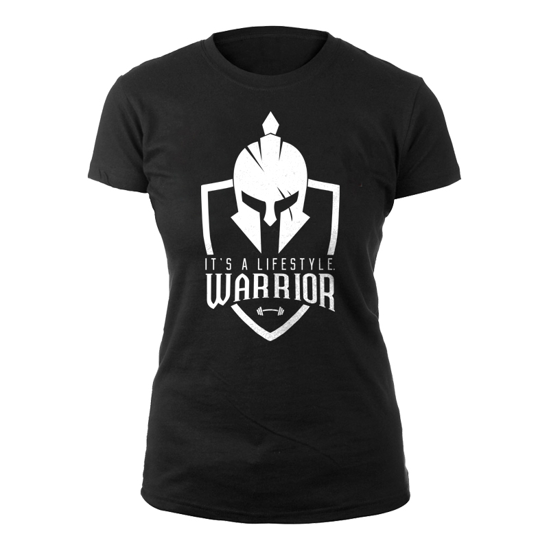 It's a lifestyle warrior (fekete női póló)