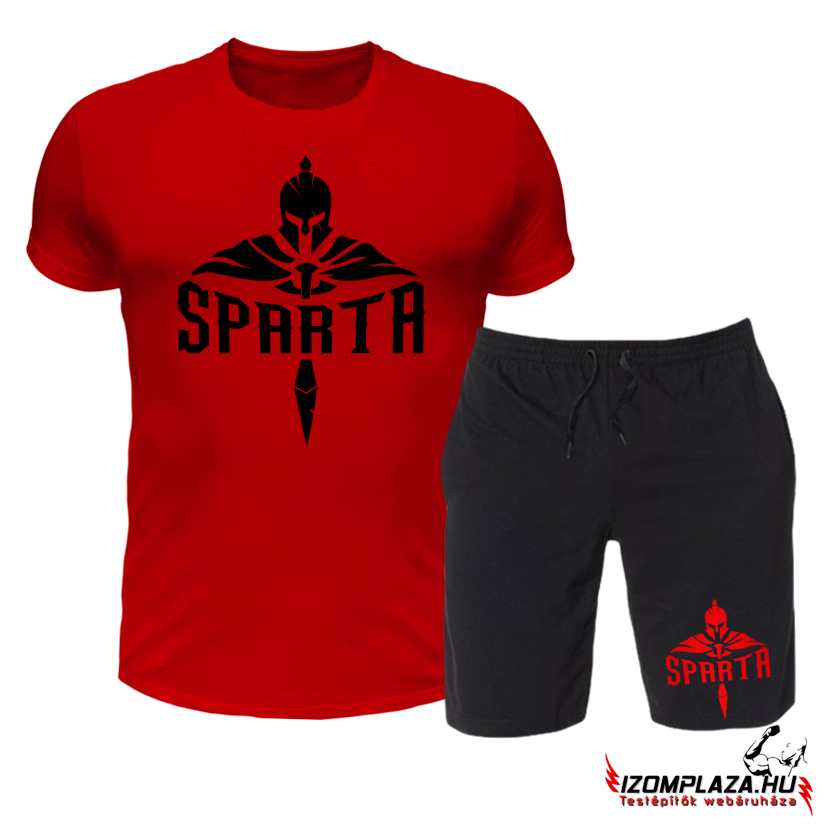 Sparta piros póló + rövidnadrág szett