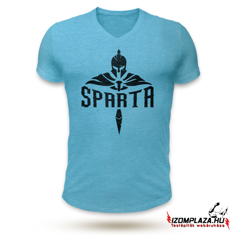 Sparta v-nyakú póló - kék 