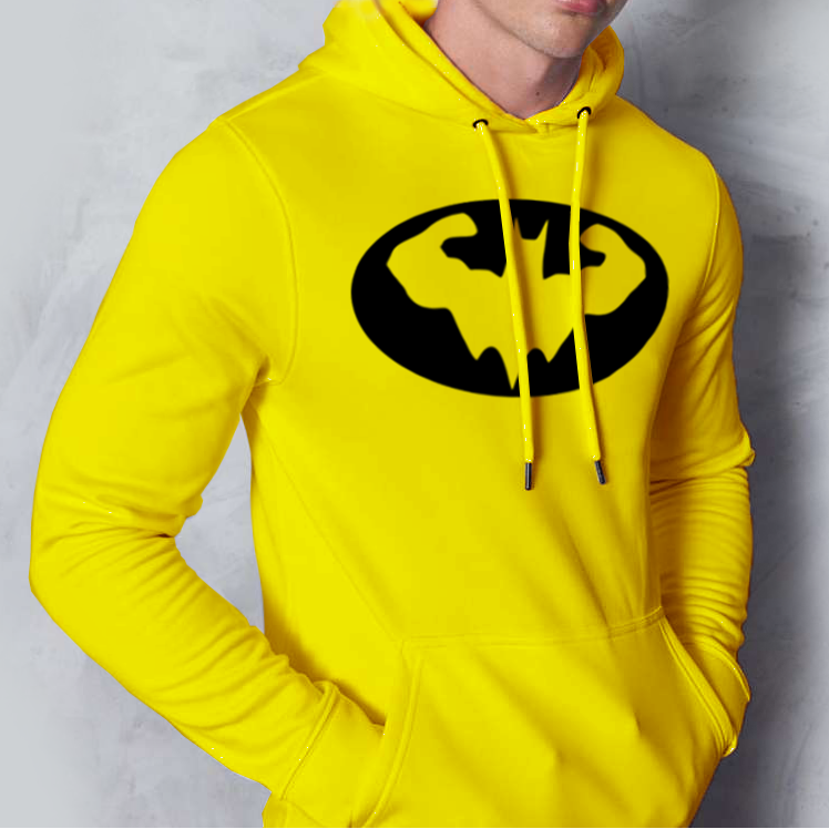 Muscle Batman technikai pulóver -sárga (XXL méretben rendelhető)
