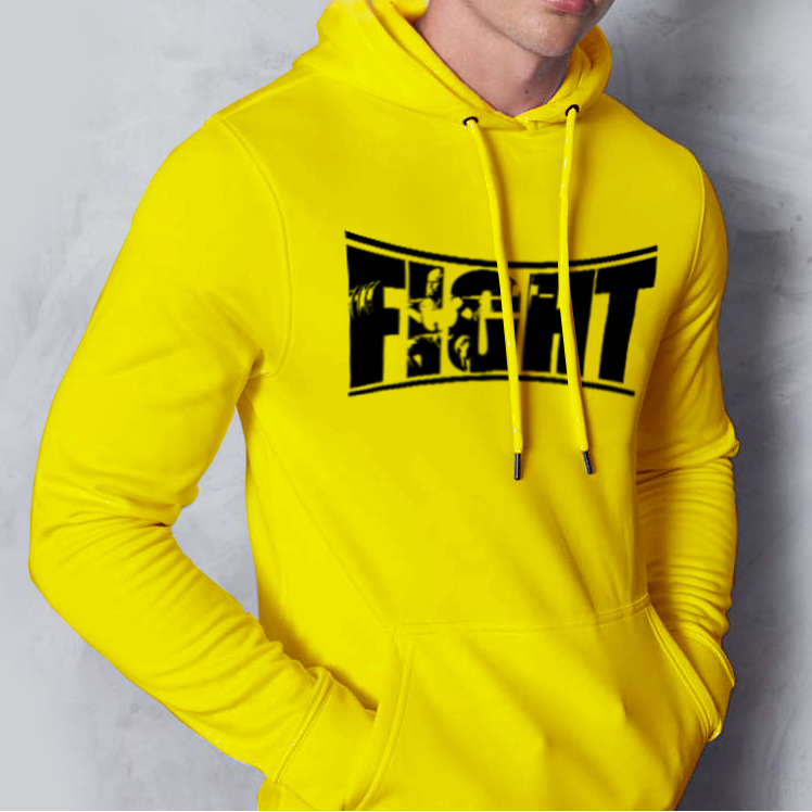 Fight technikai pulóver -sárga (XXL méretben rendelhető)