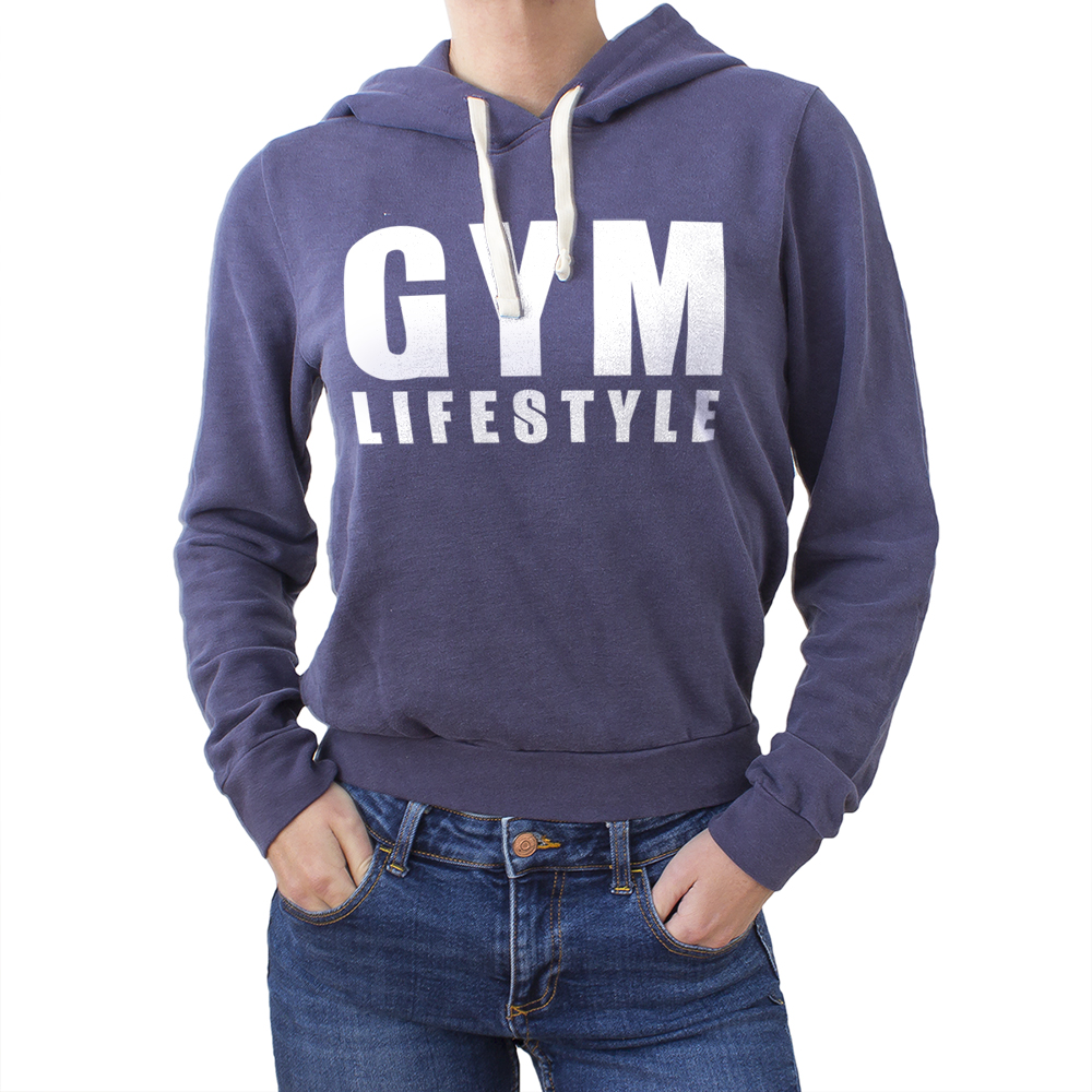 Gym lifestyle női faded ink pulóver indigókék (S-es méretben rendelhető)