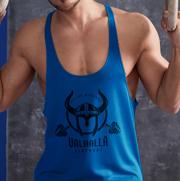 Valhalla strenght kék stringer trikó (S, XL méretben rendelhető)