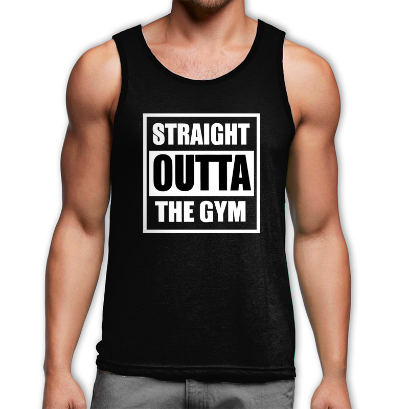 Straight outta the gym trikó (fekete)