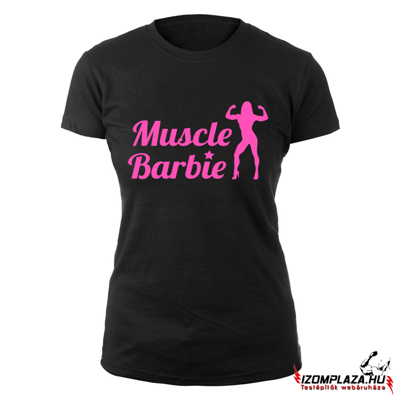 Muscle Barbie női póló (fekete)