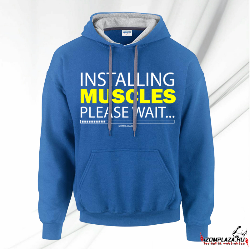 Installing muscles, please wait pulóver-kék(már csak XXL-es méretben rendelhető