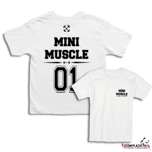 Mini Muscle gyerek póló - fehér (10A, 12A méretben nem rendelhető)