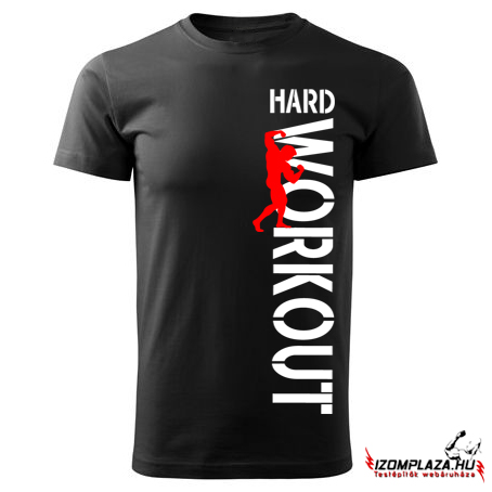 Hard workout póló (fekete)