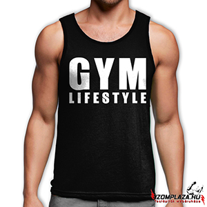 Gym lifestyle férfi trikó (fekete)