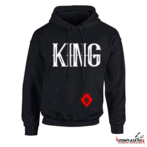King pulóver (fekete-piros)