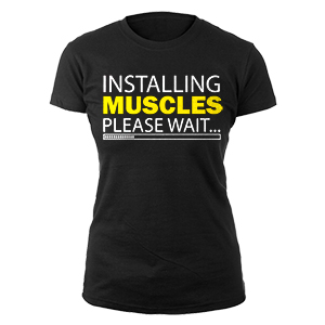 Installing muscles please wait... női póló (fekete)