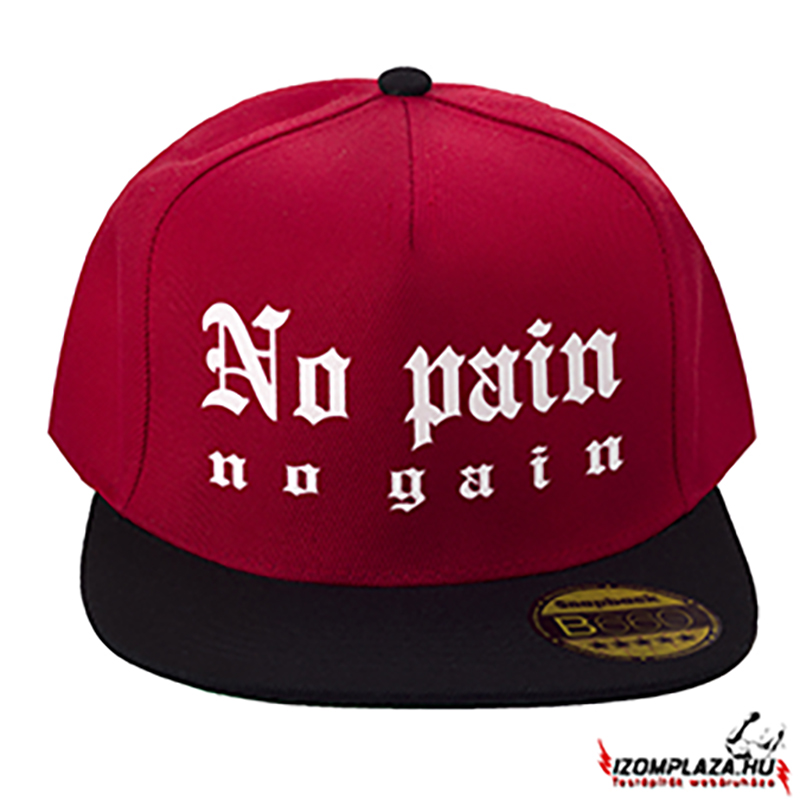 No pain no gain snapback (piros-fekete)