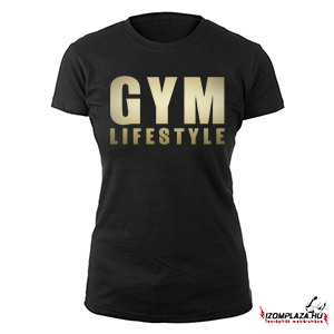 Gym Lifestyle - Női fekete póló 