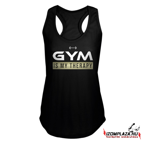Gym is my therapy női trikó (Csak XL méretben rendelhető)