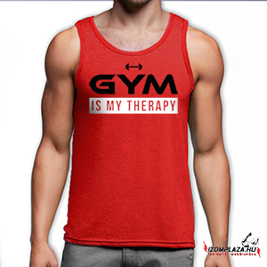 Gym is my therapy trikó (piros)