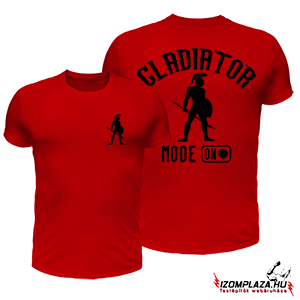 Gladiator mode on dupla mintás póló (piros)