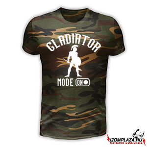 Gladiator mode on terepmintás póló 