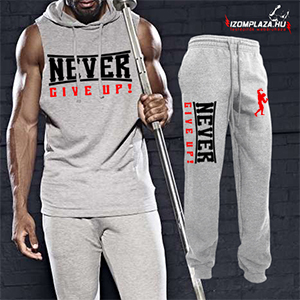 Never Give Up ujjatlan + melegítő nadrág (a nadrág M-es méretben nem rendelhető)