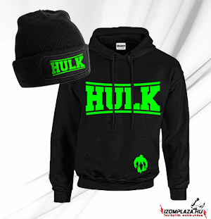 Hulk pulóver + kötött sapka 