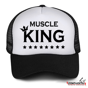 Muscle King baseball sapka (fekete-fehér)