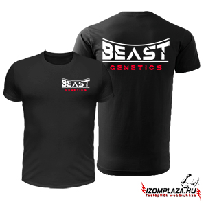 Beast genetics dupla mintás póló (fekete)