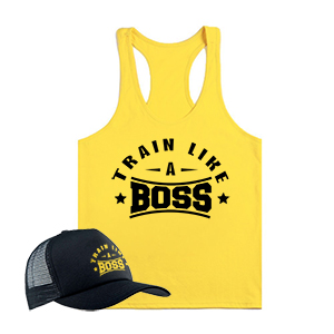 Train like a boss stringer trikó+ baseball sapka