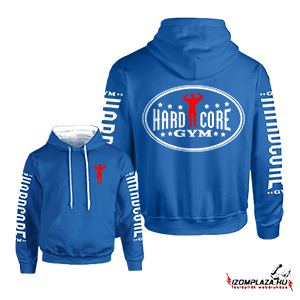 Hardcore gym kék pulóver (prémium) 
