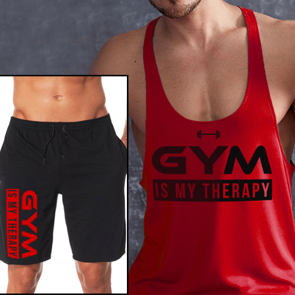 Gym is my therapy trikó+rövidnadrág (a trikó XL-es méretben nem rendelhető)
