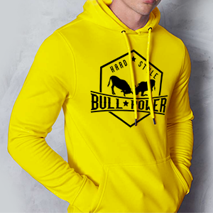 Bull power technikai pulóver -sárga (XXL méretben rendelhető)