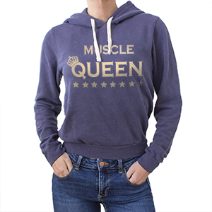 Muscle Queen női faded ink pulóver indigókék (S-es méretben rendelhető)
