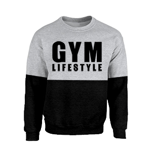 Gym lifestyle pulóver/ contrast (S-es méretben rendelhető)