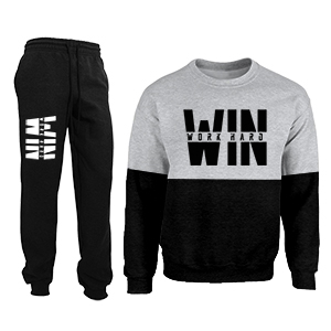  WIN, work hard - pulóver+melegítő nadrág / contrast dark 
