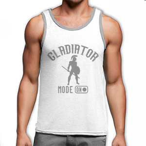 Gladiator mode on - fehér trikó (Csak S-es méretben rendelhető)
